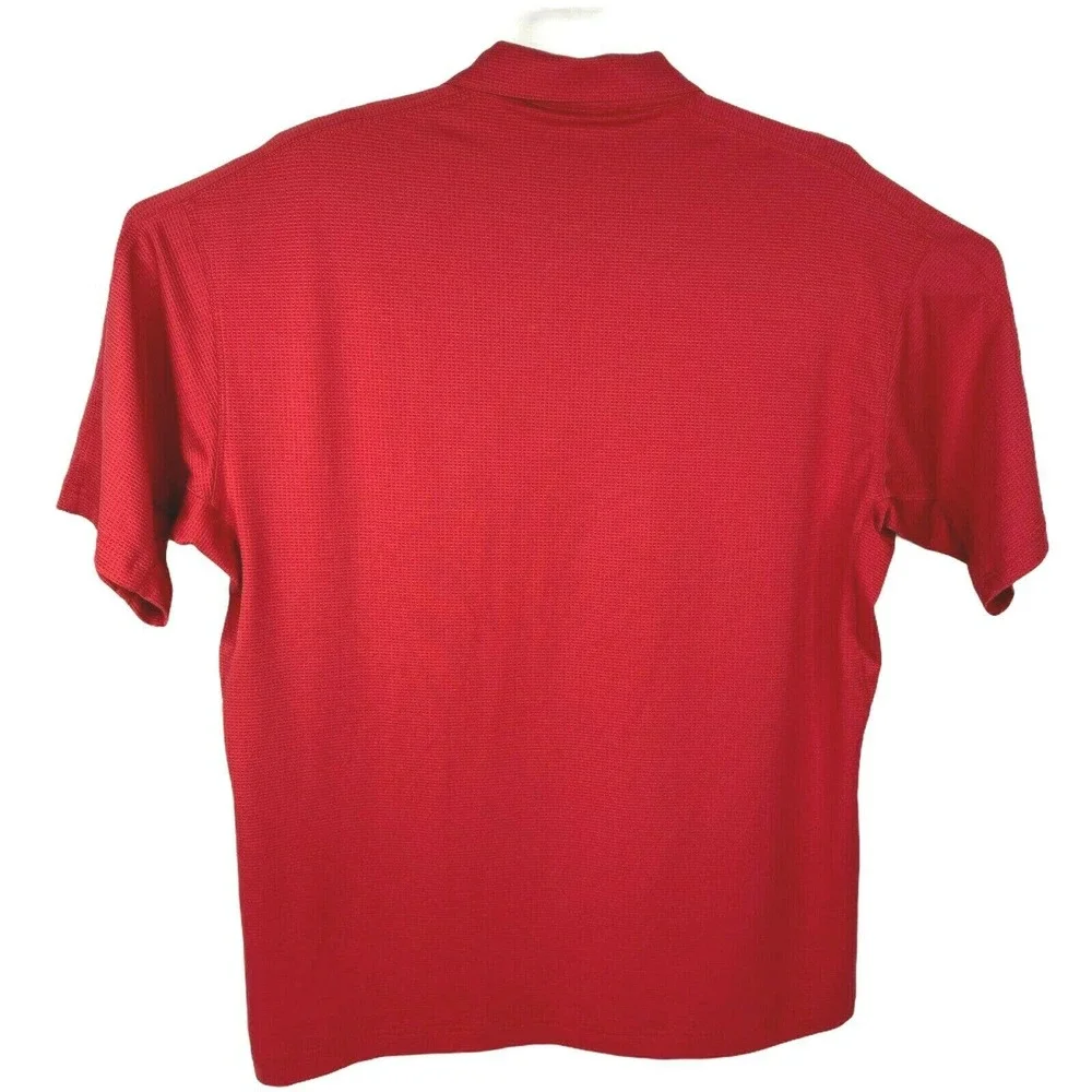 Nike Golf Fit‎ Dry Red Golf Polo Shirt Mens Large